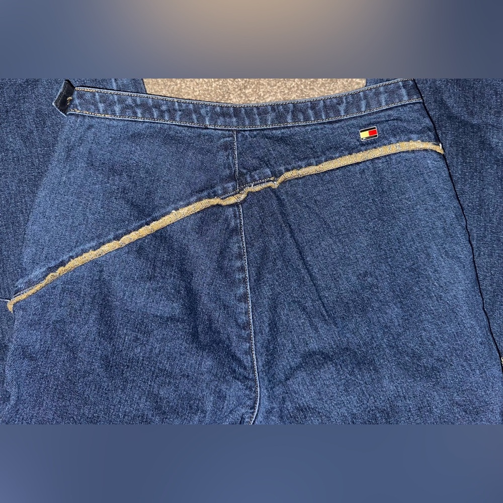 Vintage 90s Tommy Hilfiger Fringe Smooth Booty Fringe Straight Leg Jeans